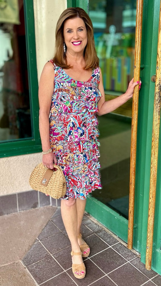 Isle Carnival Cha Cha Dress - Multi Print