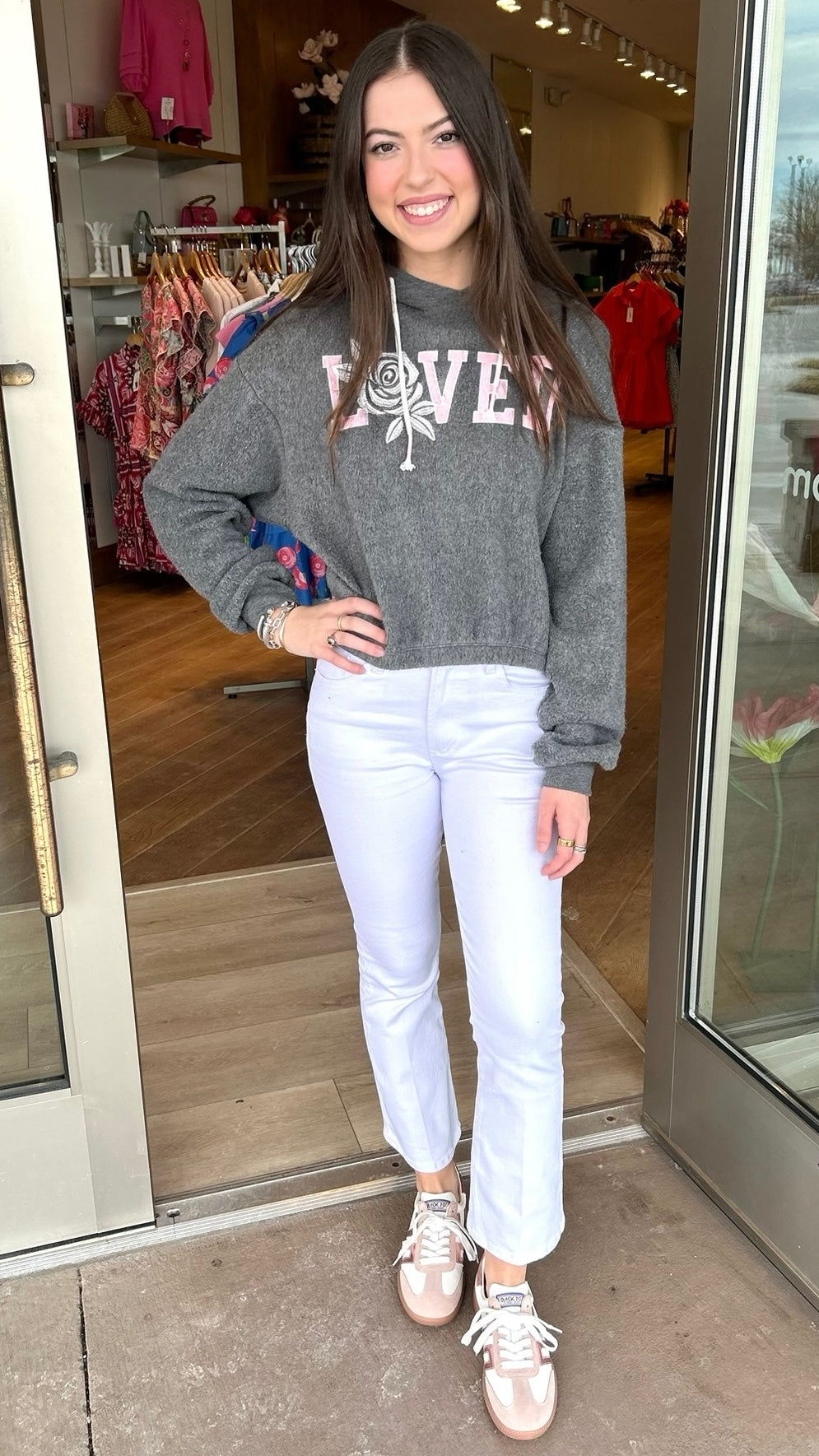 Feeling Loved Hoody - Dk Charcoal