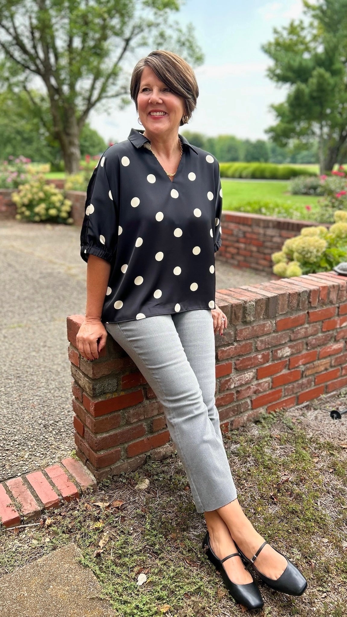 Leilani Polka Dot Top