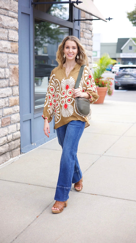 Bronze Bohemian Blouse