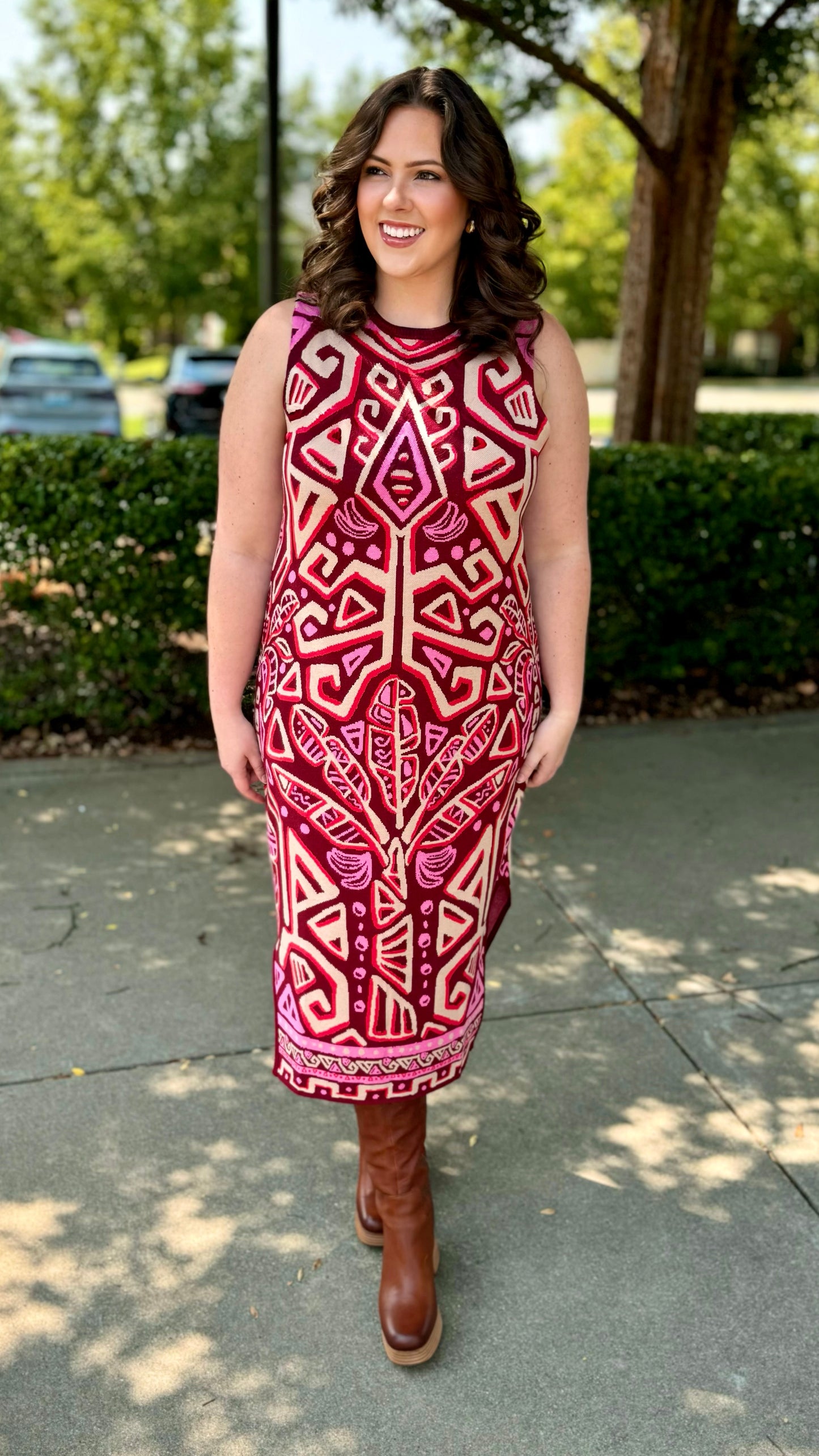 Emily McCarthy Simone Sweater Dress - Palm