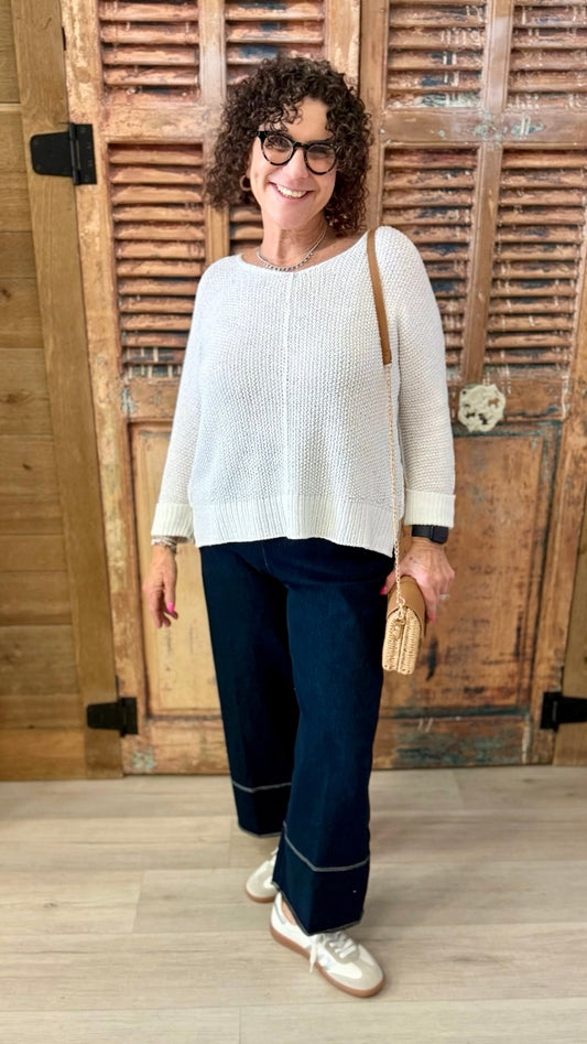 Habitat Step Into Spring Pullover - White