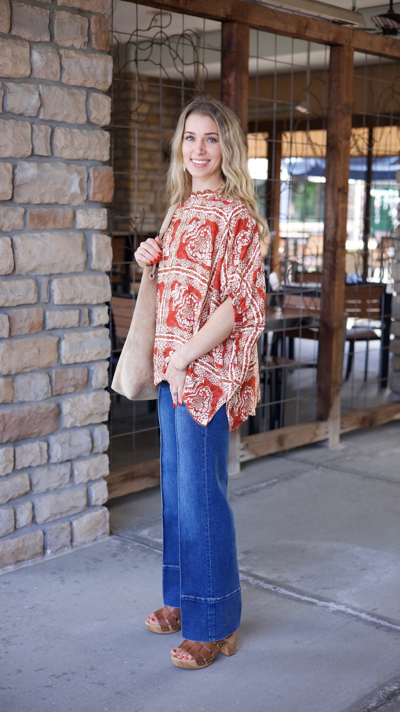 Renegade Blouse - Brick