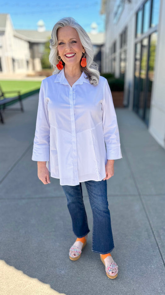 Habitat The “One” Placket Shirt - White