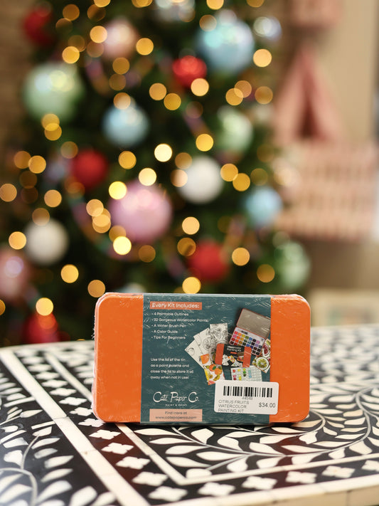 Citrus Fruits Watercolor Painting Kit