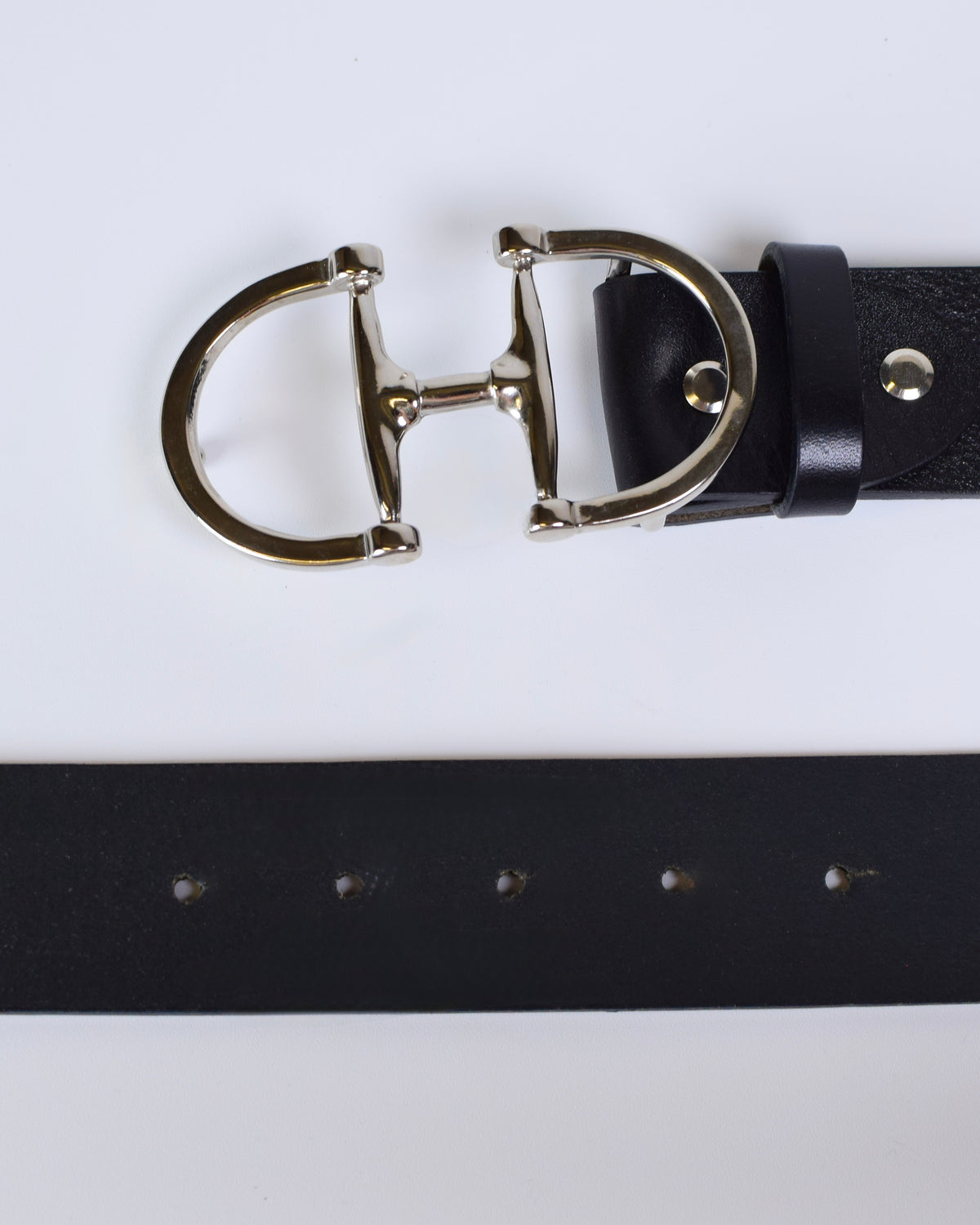 Lilo Geunine Spanish Cowhide Bit Belt - Silver