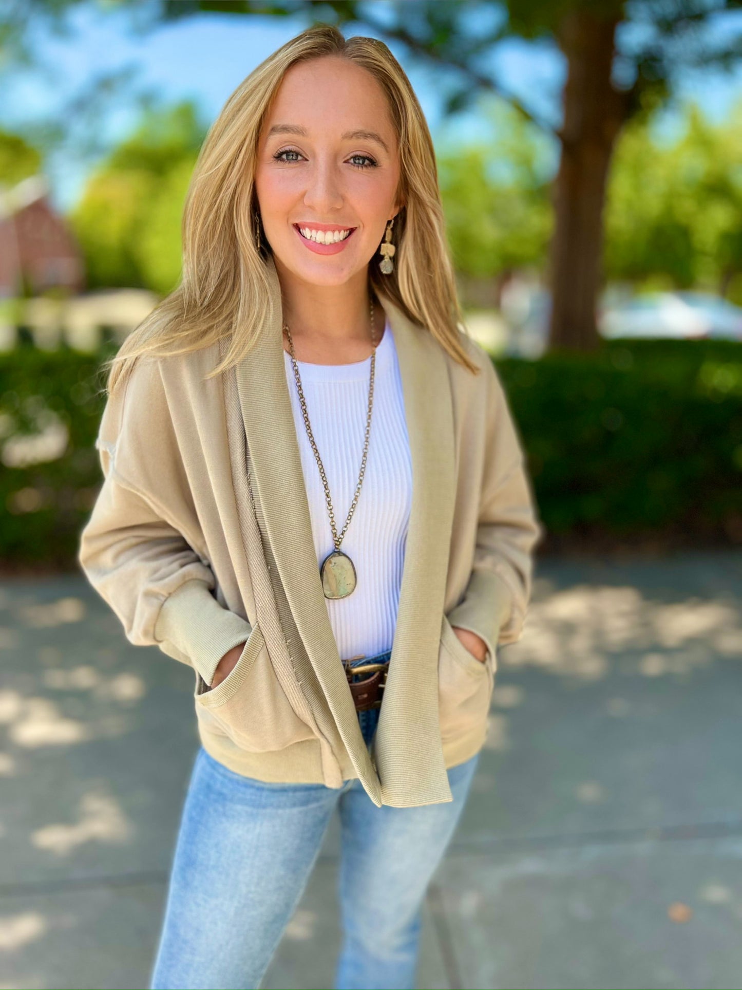 Remarkable Relaxed Cardigan - Olive