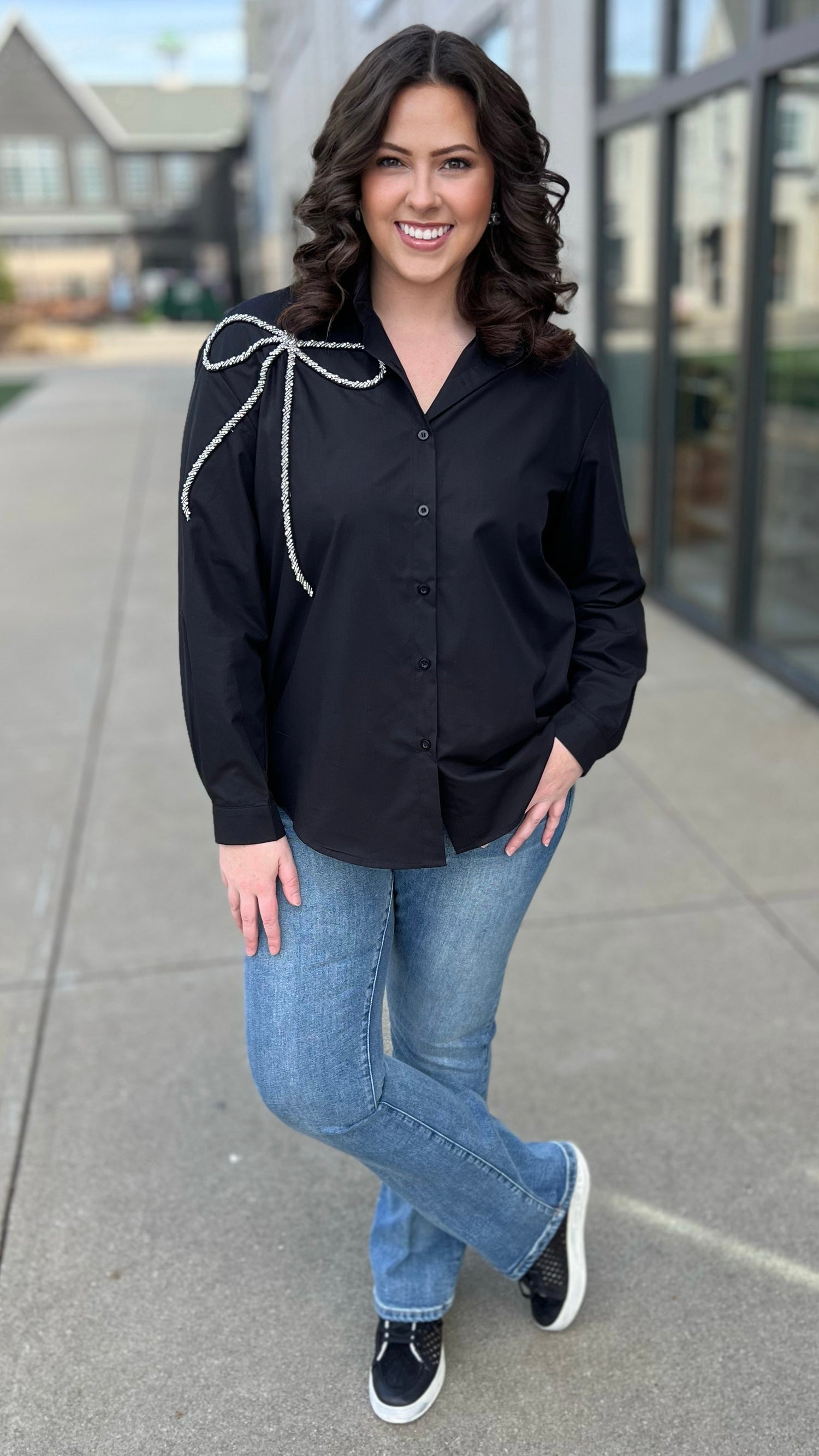 AD 2/23 - Bling Bow Blouse