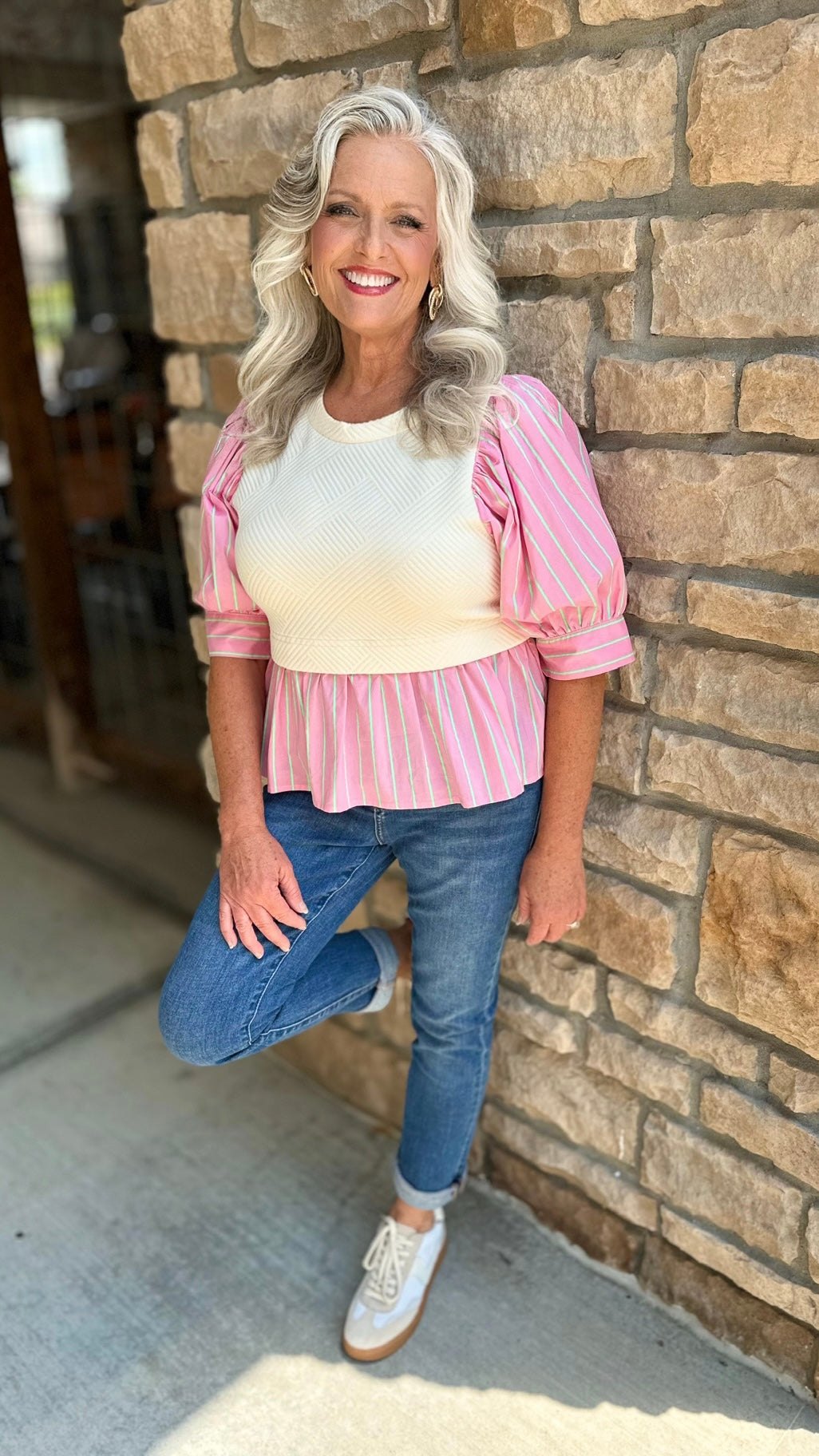 Prep In Your Step Layered Top - Pink