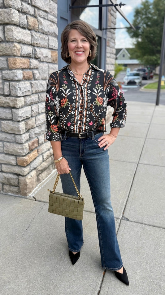 Tolani Kennedy Blouse - Palmtree