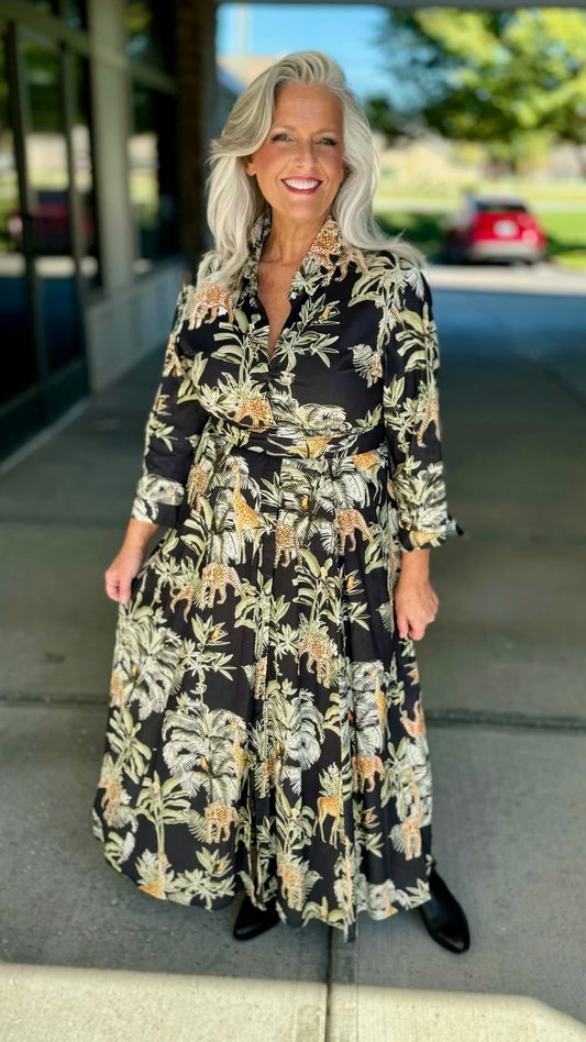 Guadalupe Luciana Dress - Black