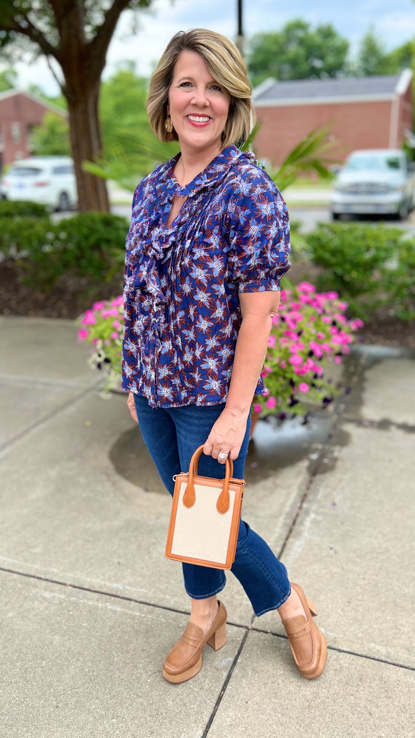 Ivy Jane American Dream Ruffled Button Up