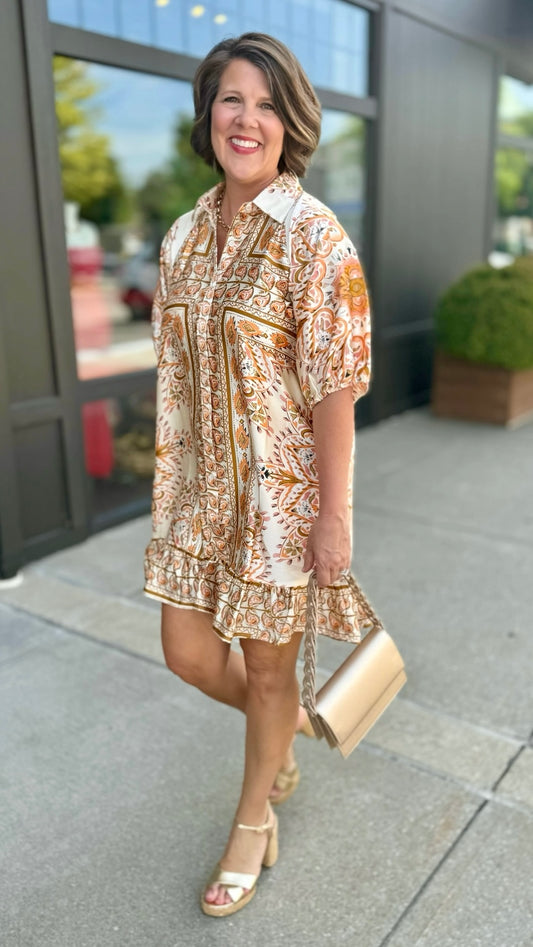 Silky Savannah Dress - Ivory