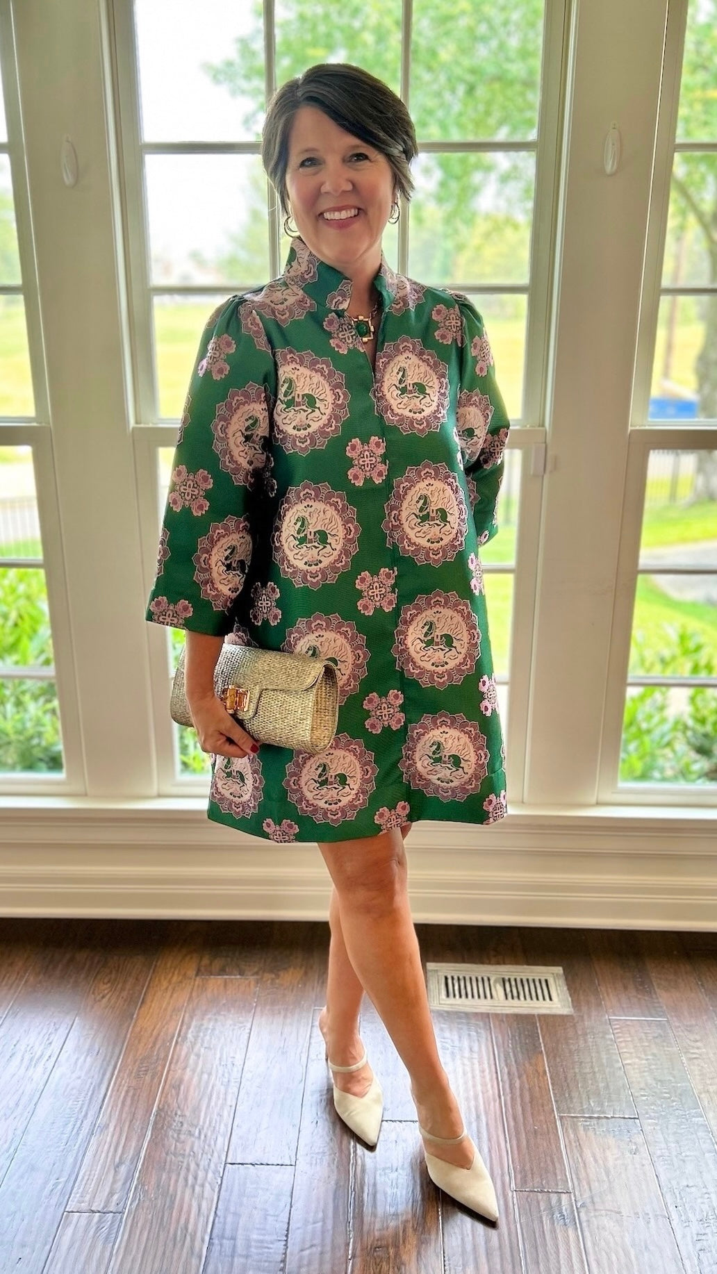 Lucia Equestrian Medallion Dress