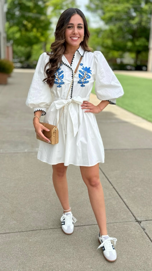 Southern Charm Tie Waist Dress