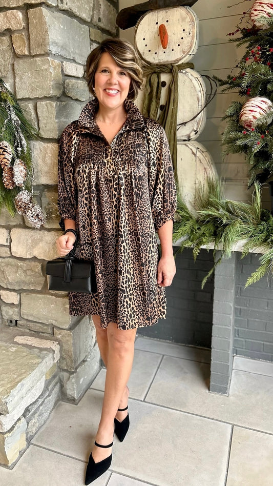 Emily McCarthy Charlotte Dress - Lady Leopard