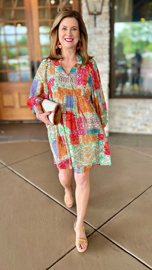 Valerie Vintage Patchwork Dress