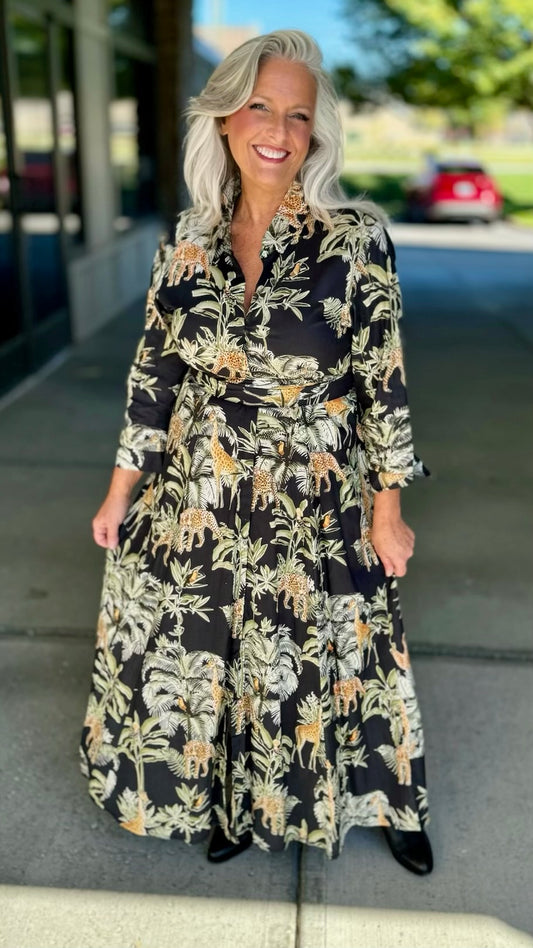 Guadalupe Luciana Dress - Black