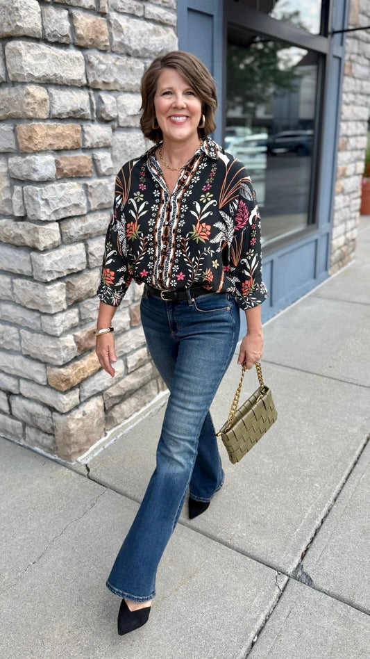 Tolani Kennedy Blouse - Palmtree