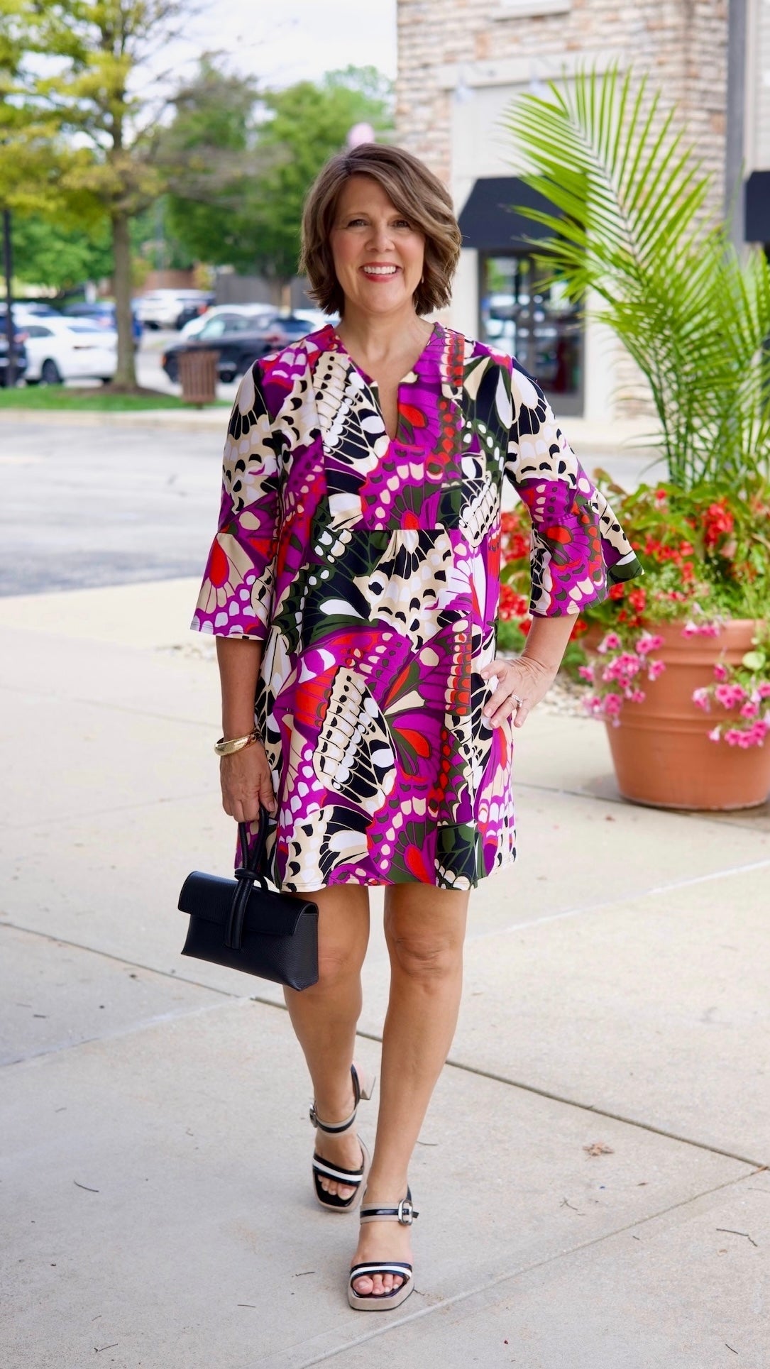 Jude Connally Kerry Butterfly Mosaic Dress