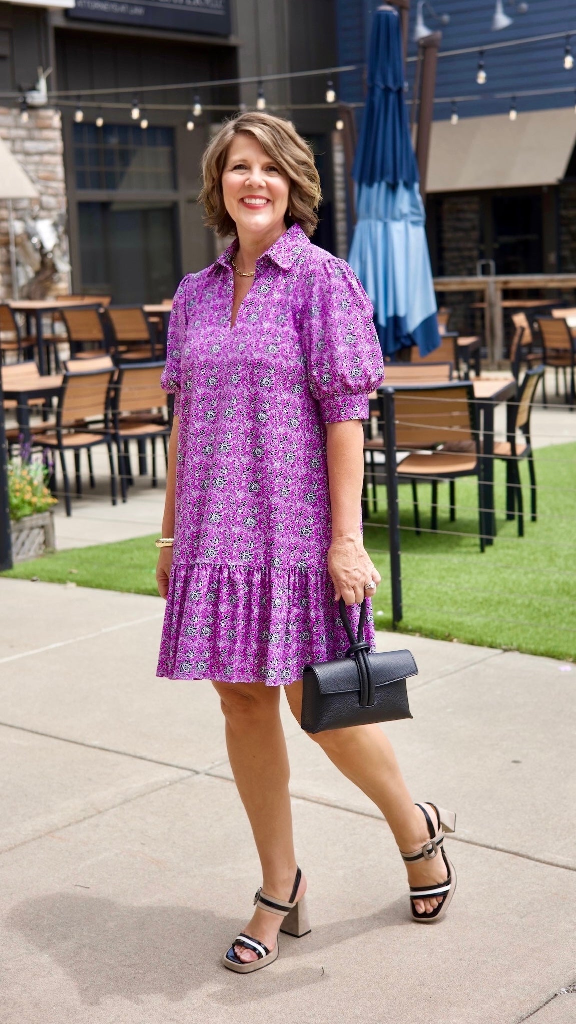 Jude Connally Tierney Melody Ditsy Amethyst Dress