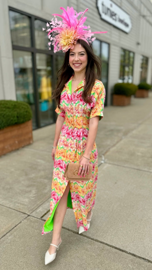 Emily McCarthy Georgia Dress - Azalea