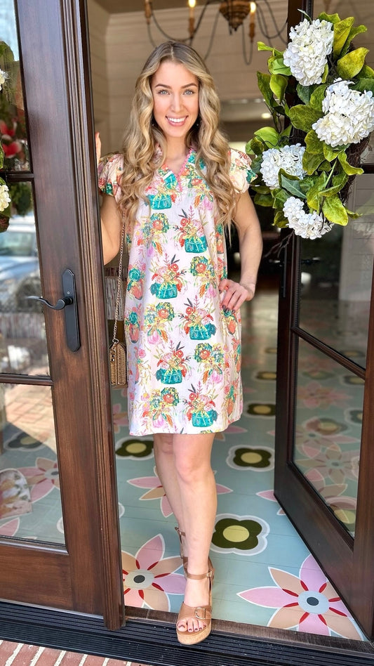 Uncle Frank Still Life Dress - Pink