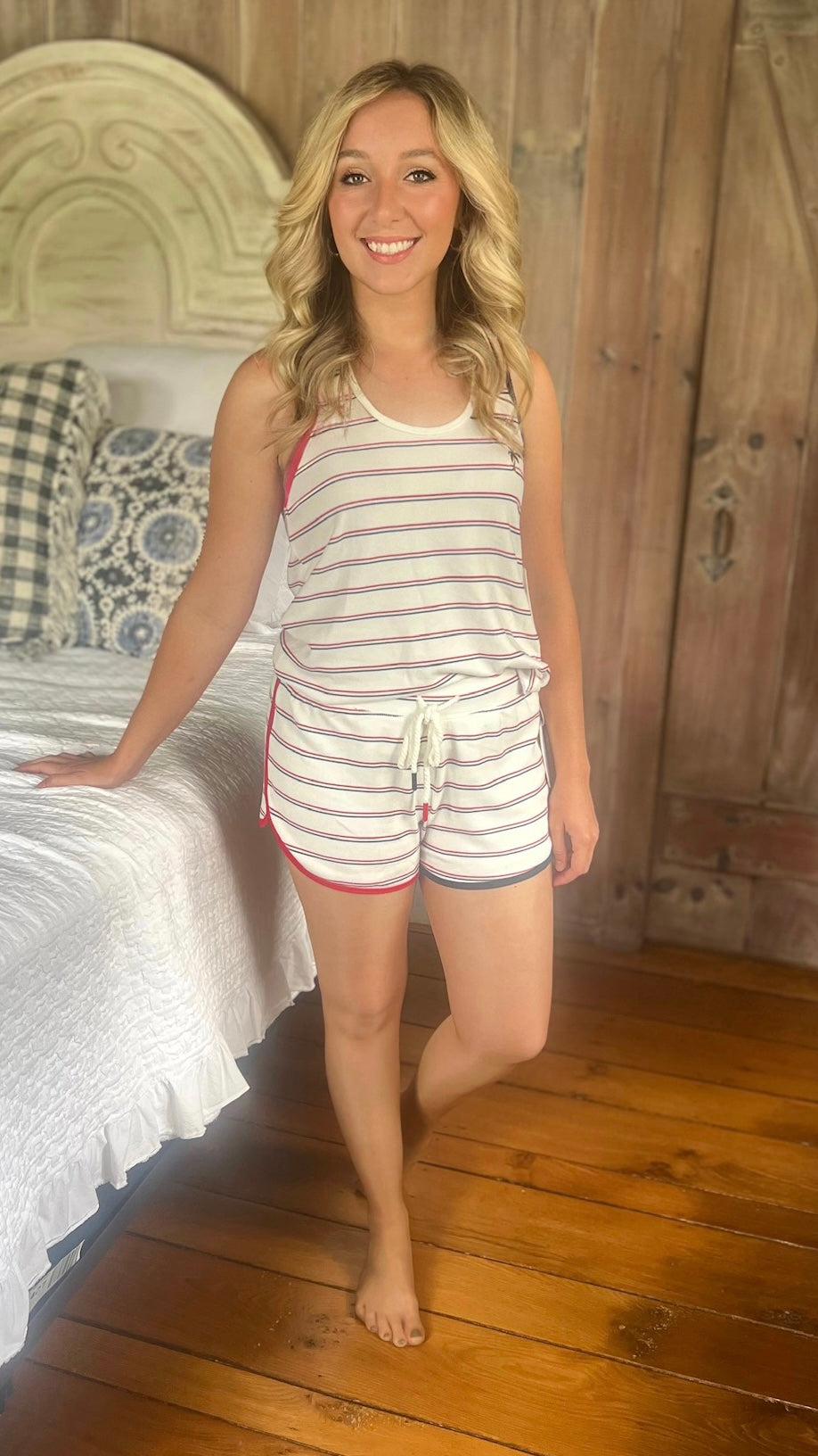 PJ Salvage American Stripe Short