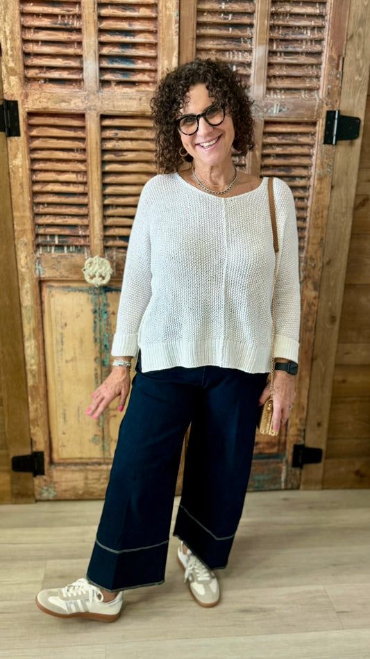 Habitat Step Into Spring Pullover - White