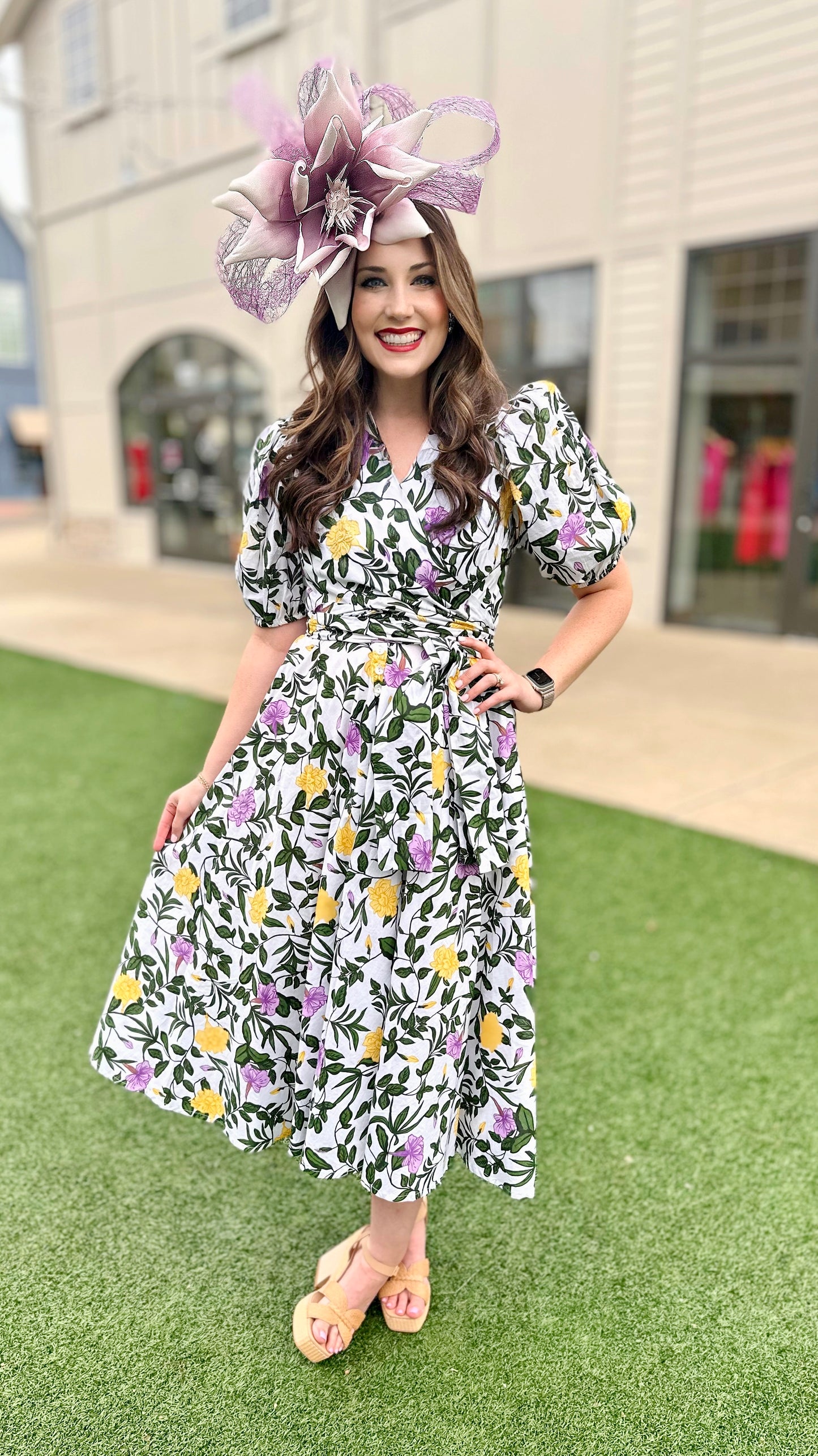 Beyond By Vera Tuscan Gardens Iris Dress