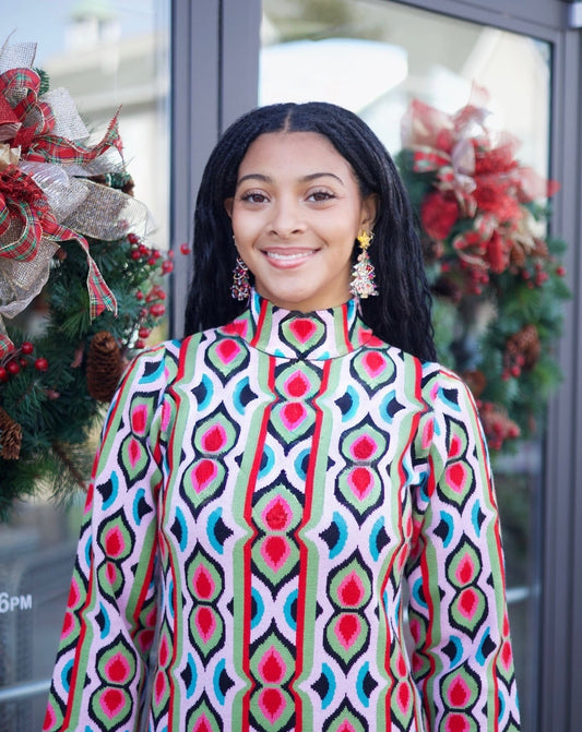 Decorated Christmas Tree Earrings