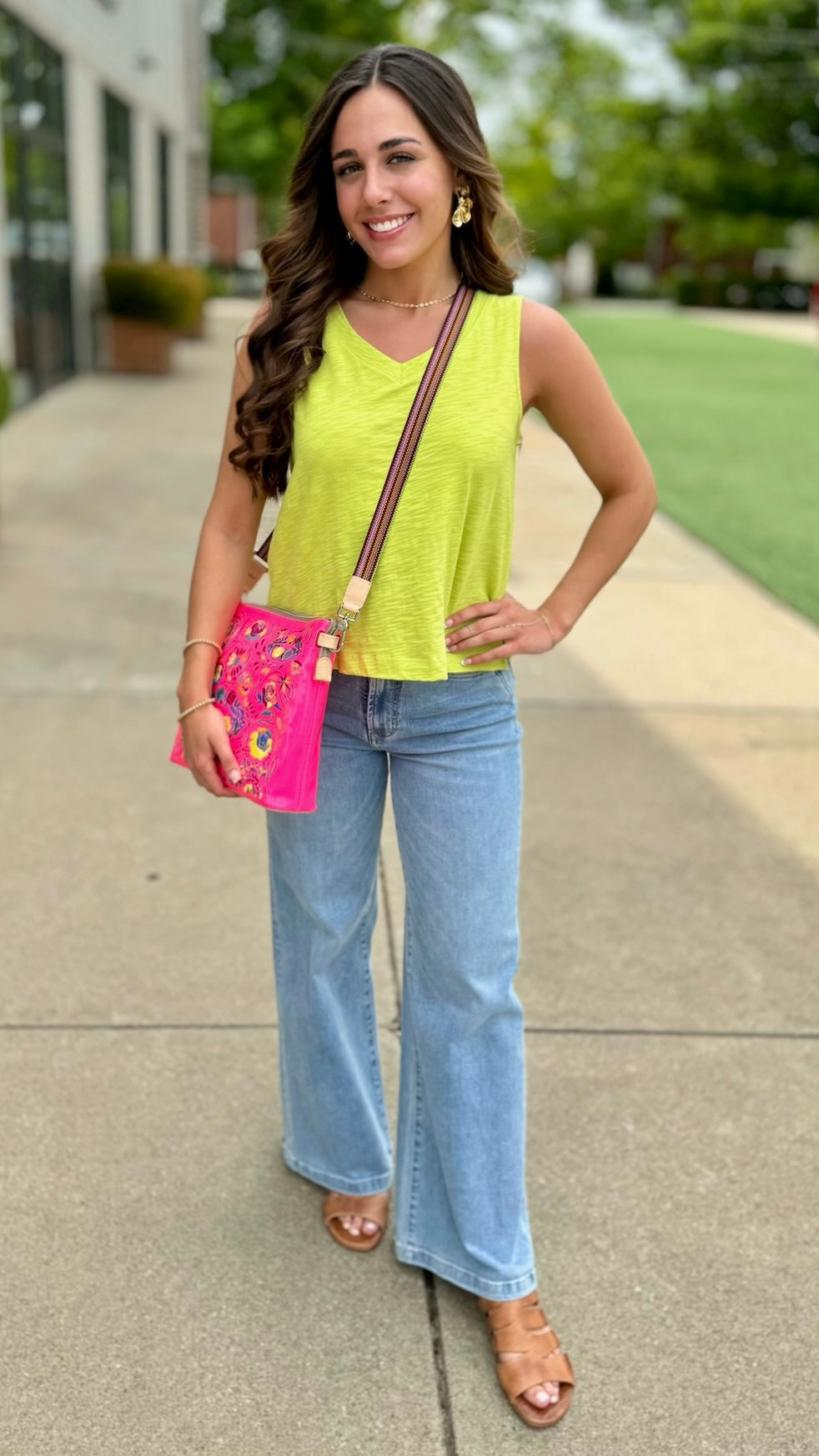 Habitat Cotton Slub V-Neck Tank - Daiquiri