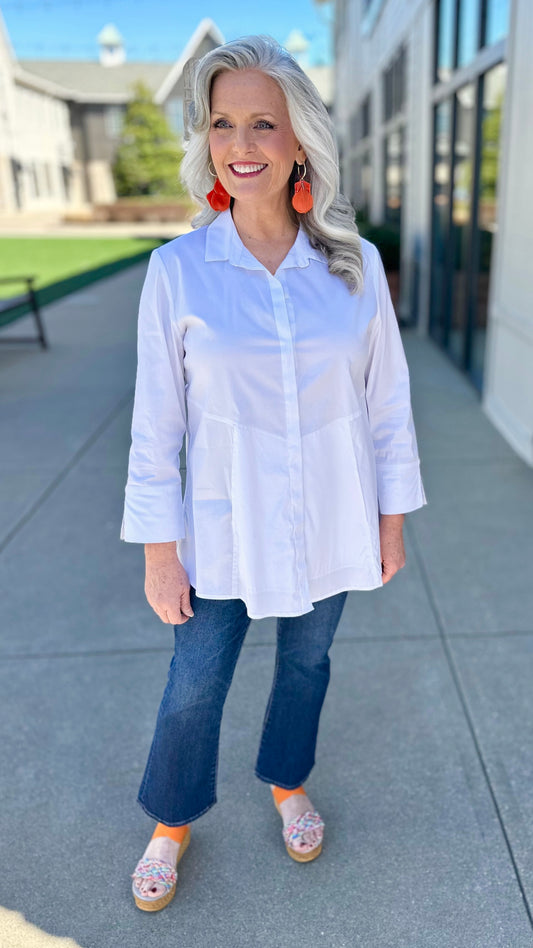 Habitat The “One” Placket Shirt - White