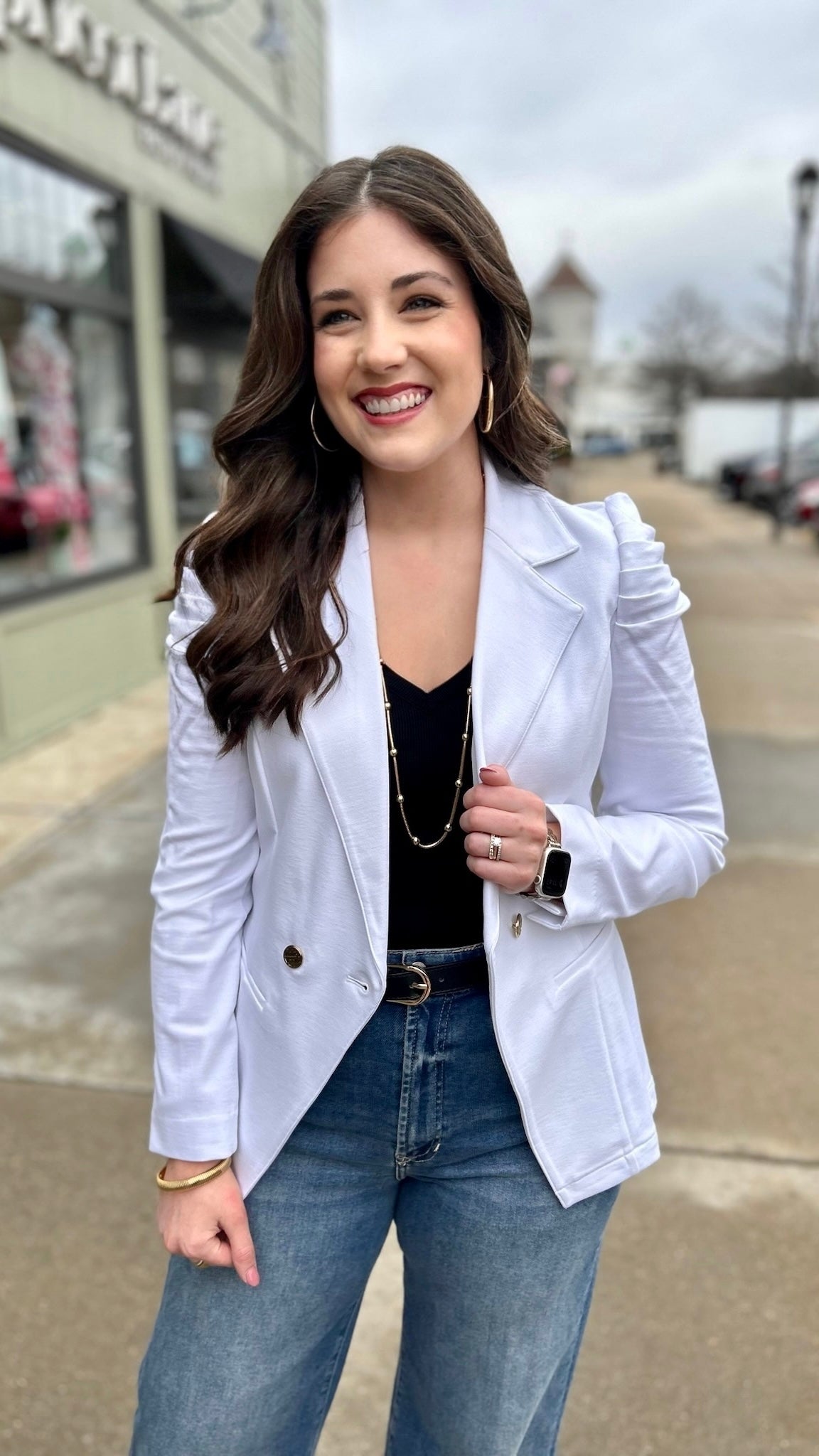 Emily McCarthy Bradshaw Blazer - White