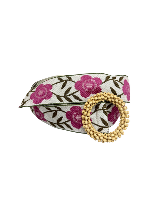 Pink Floral Belt