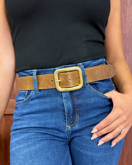 Cognac Leather Belt