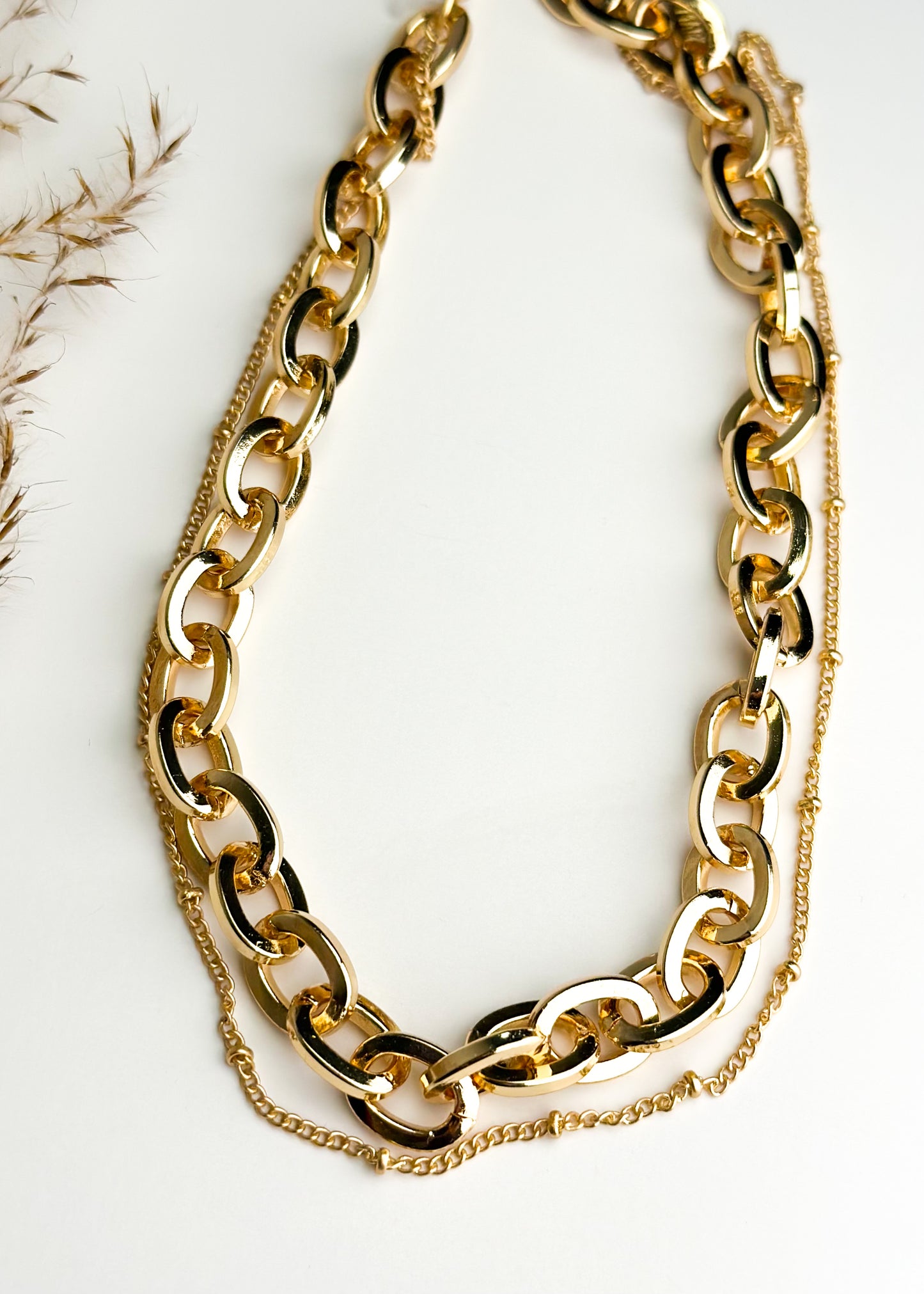 Golden Touch Layered Chain Necklace