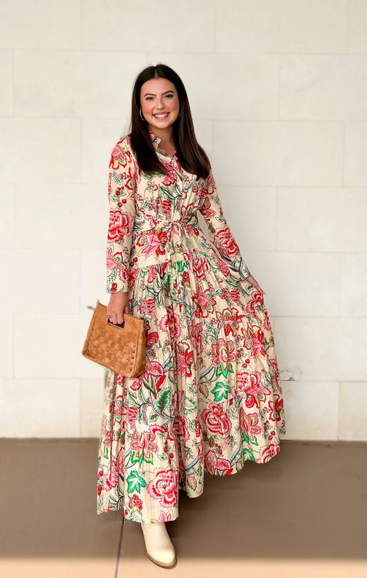 Guadalupe Meredith Dress - Cream