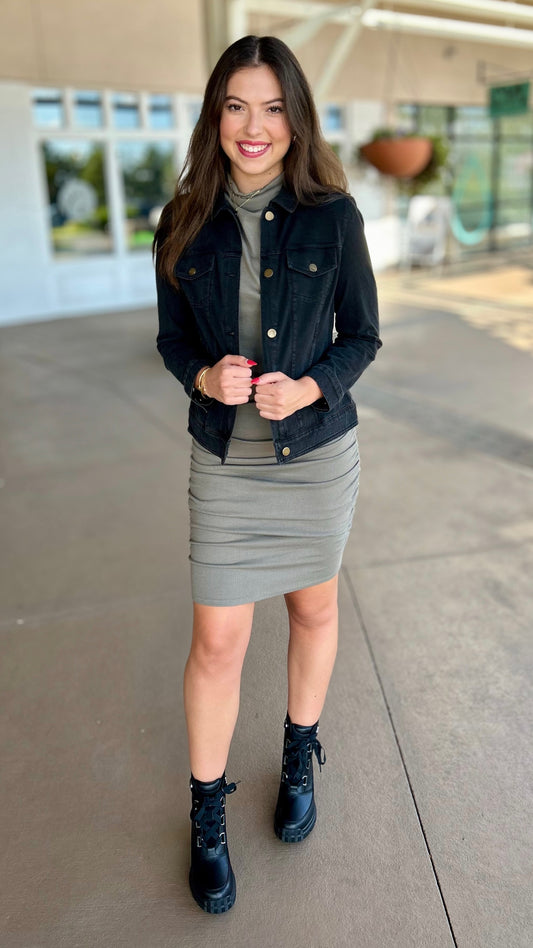 Habitat Stonewash Denim Jacket - Black