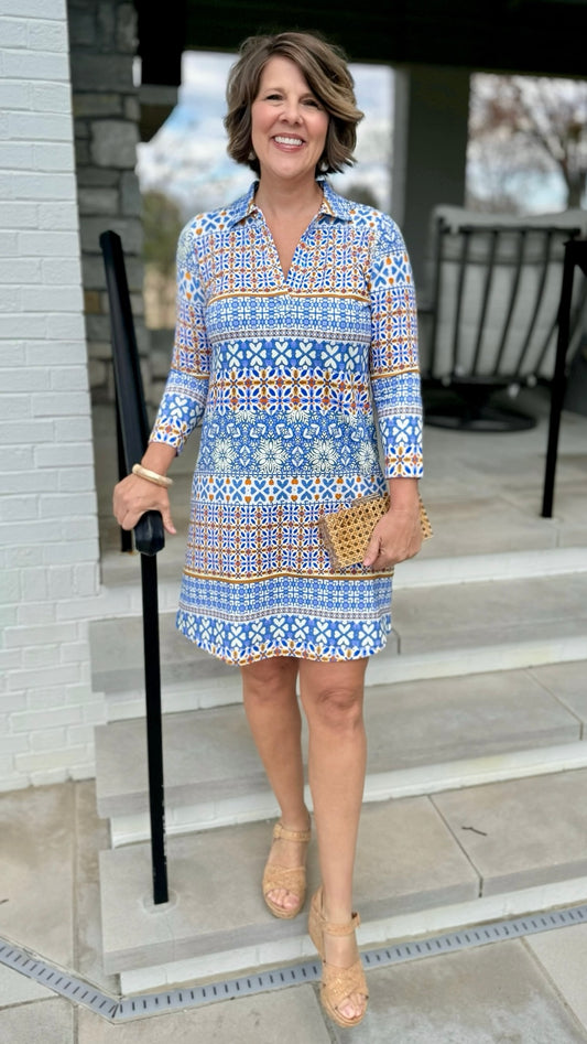 Tyler Boe Johnny Shirt Dress - Blue