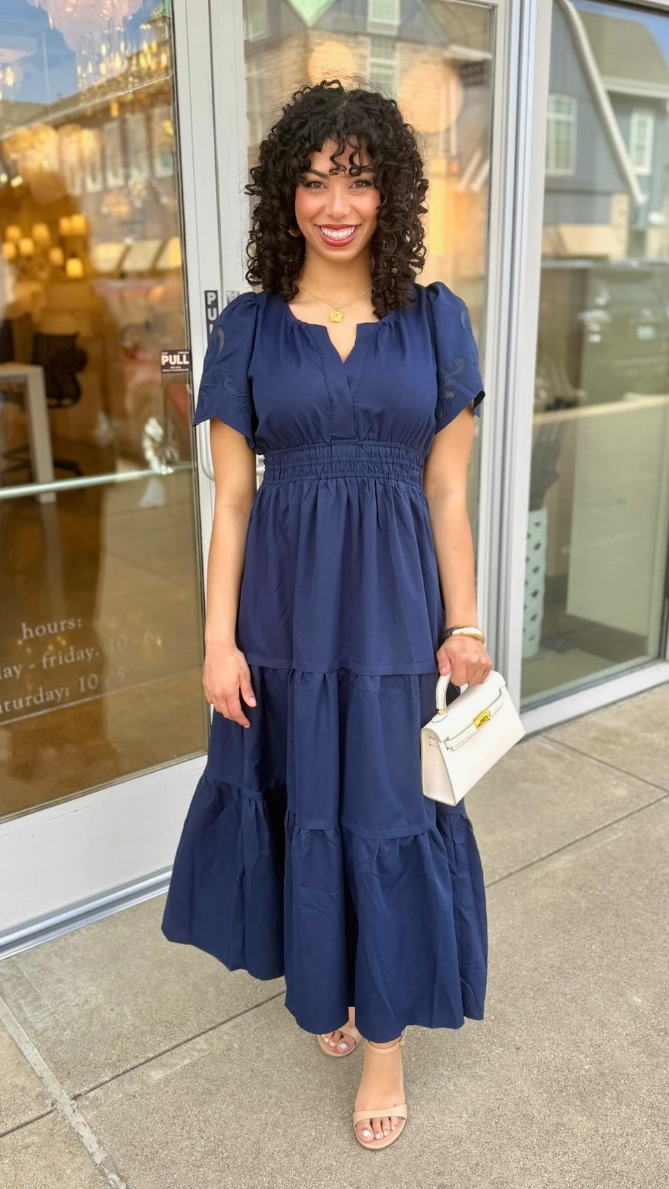 Nora Cinch Waist Dress