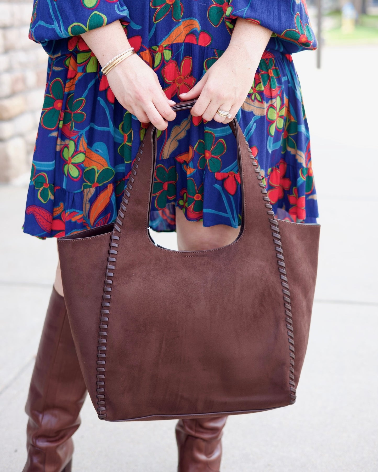 Shiraleah Piper Tote - Chocolate