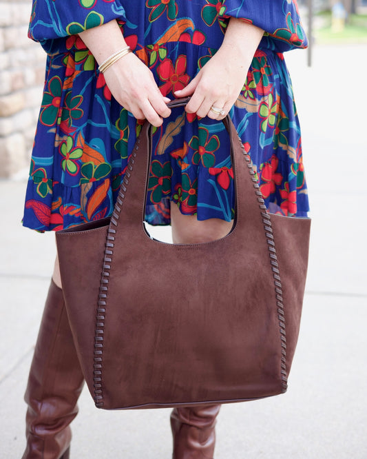 Shiraleah Piper Tote - Chocolate