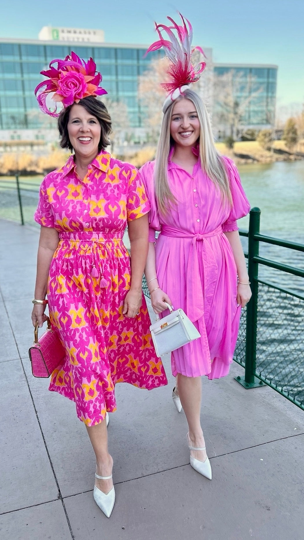 Ivy Jane Ikat Shirt Dress - Pink
