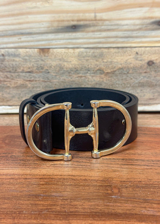 Lilo Genuine Spanish Cowhide Bit Belt - Gold