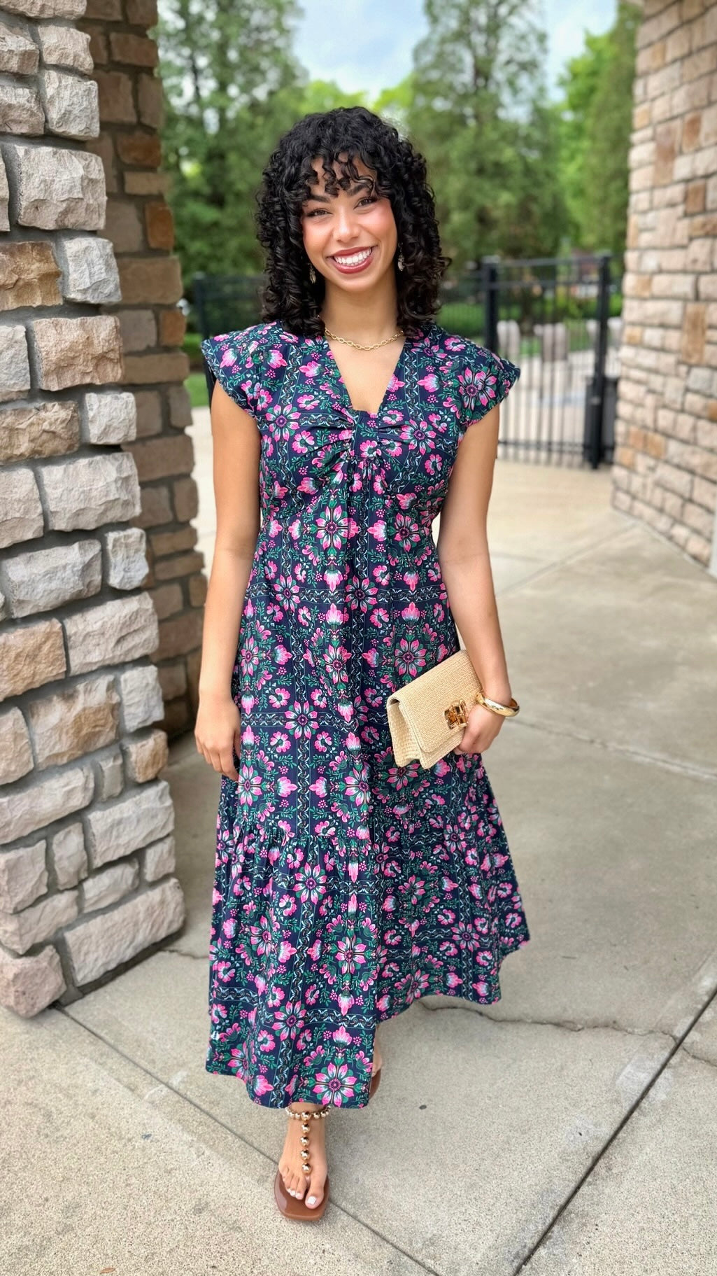 Uncle Frank Midi Dress - Navy