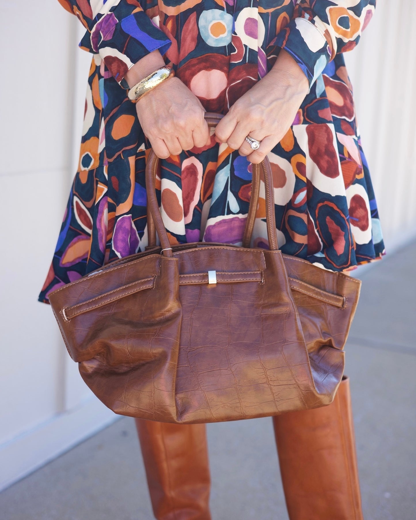 Structured Tote - Brown