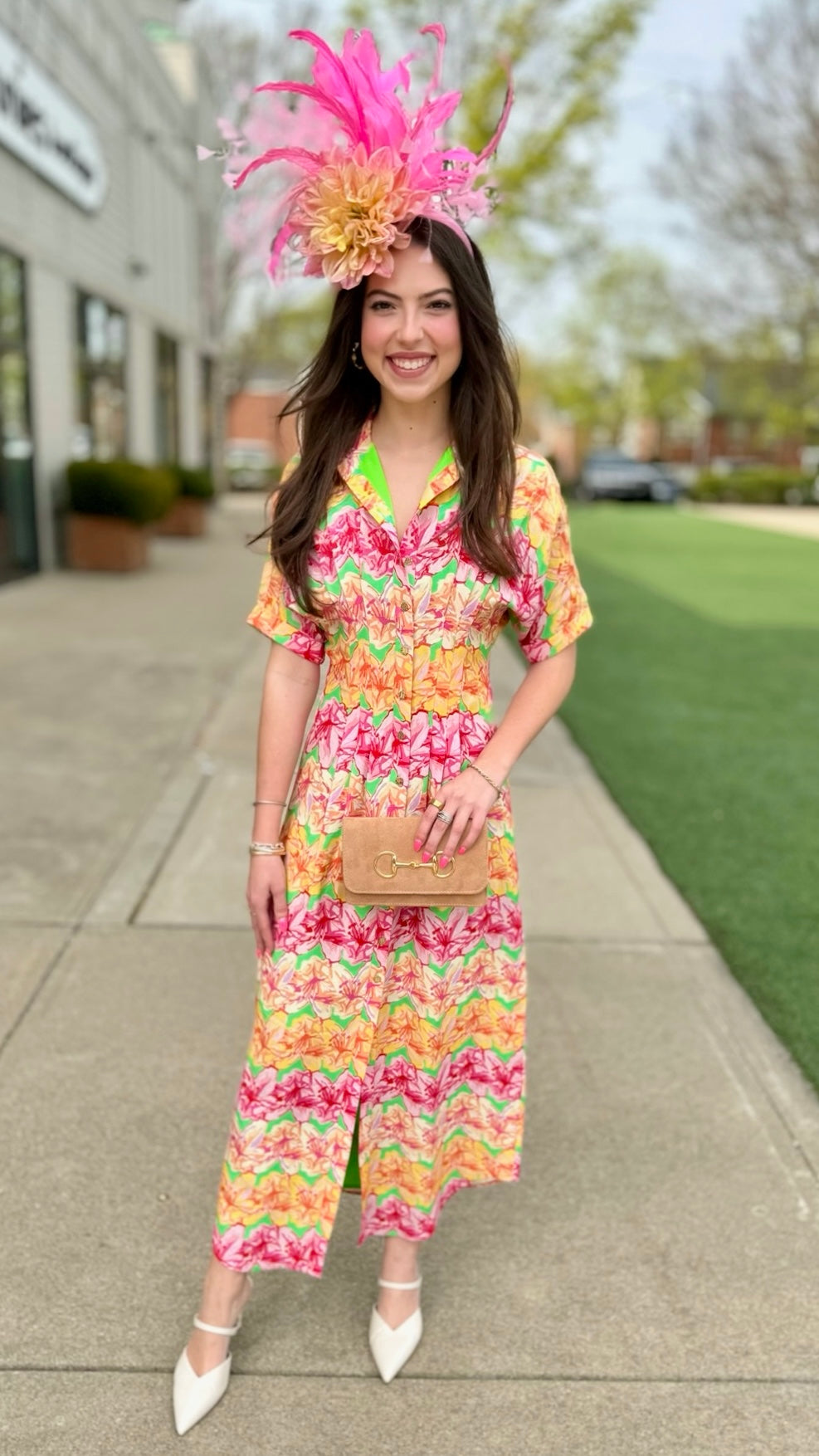 Emily McCarthy Georgia Dress - Azalea