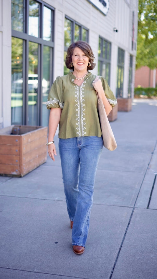 Amelia Top - Olive