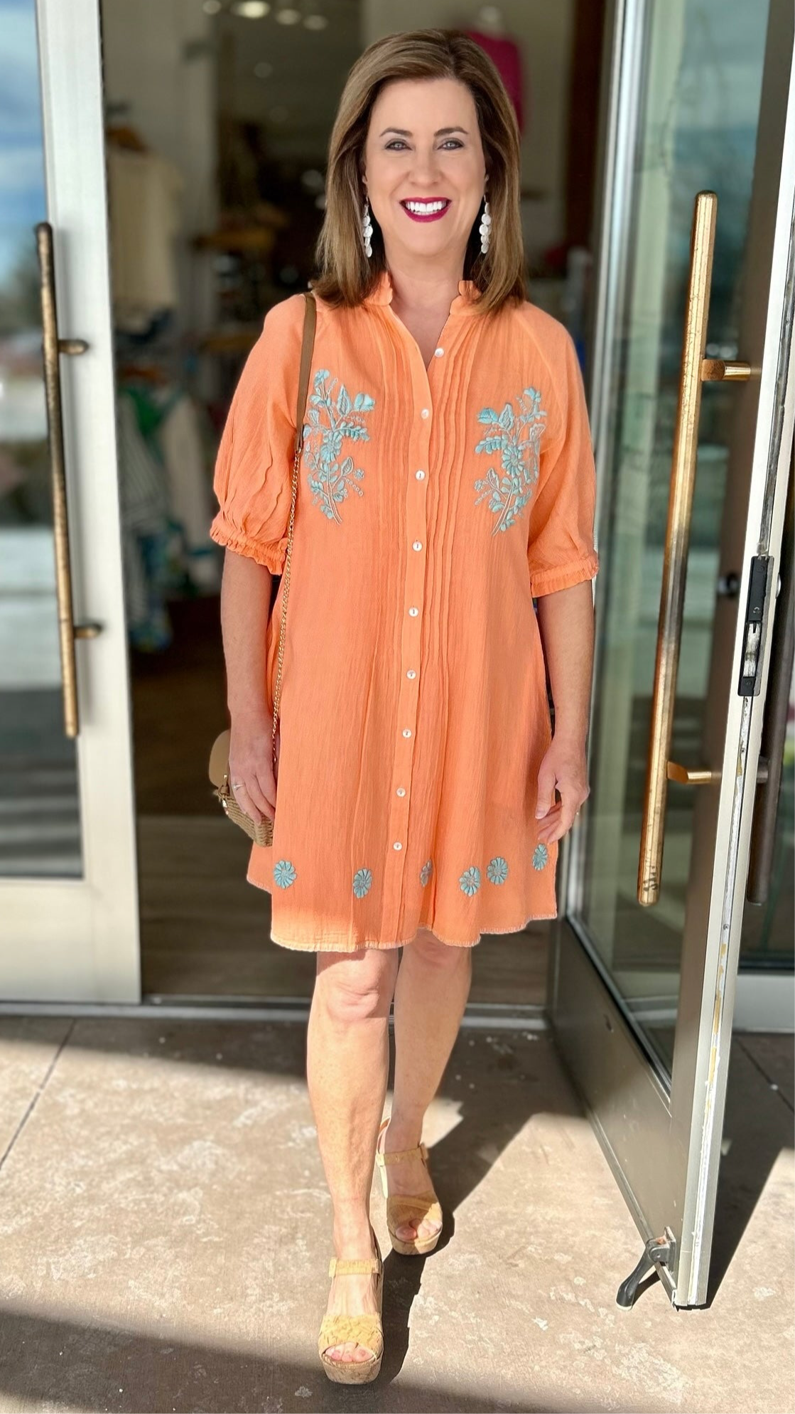 Ivy Jane Picture Day Dress - Coral